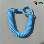Colorful Spring Coil Lanyard DIY Phone Tether Keychain Pendant Earphone Holder for Mobile Case Accessory