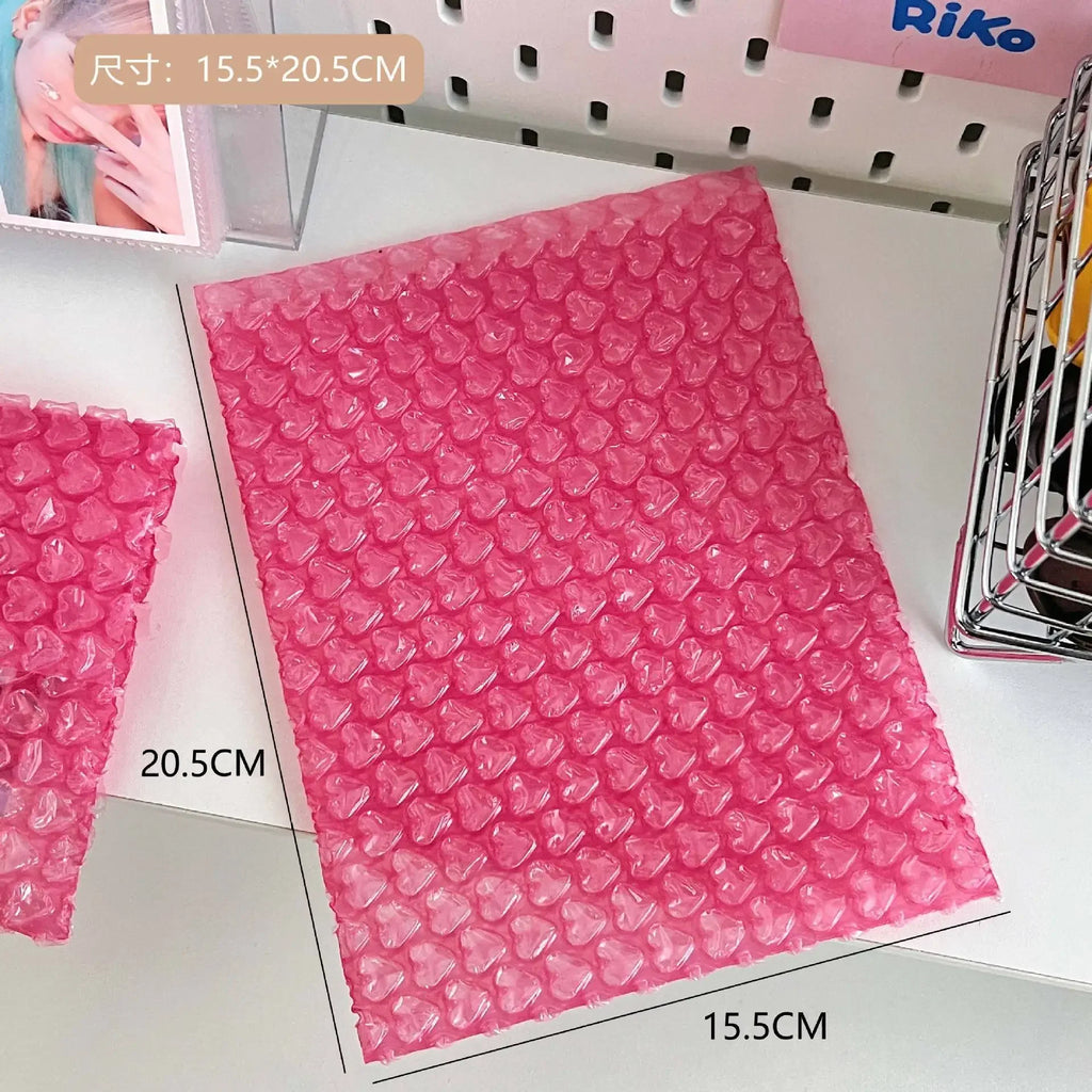 10Pcs Heart Shaped Bubble Mailers Padded Envelopes Packaging Bags For Business Bubble Mailers Shipping Packaging Bag