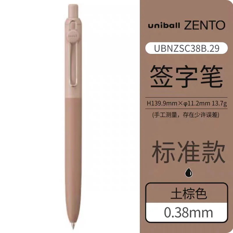 1+3 Refill Japan UNI Gel Pen Small Thick Core 0.38mm Smooth Quick Dry UMN-SF-38 Upgrade UniBall One Black School Supplies