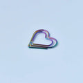 30/50pcs Heart Metal Paper Clips Binder Clip Mini Bookmark Book Binding Note Decor Stationery School Office Binding Supplies