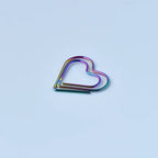 30/50pcs Heart Metal Paper Clips Binder Clip Mini Bookmark Book Binding Note Decor Stationery School Office Binding Supplies