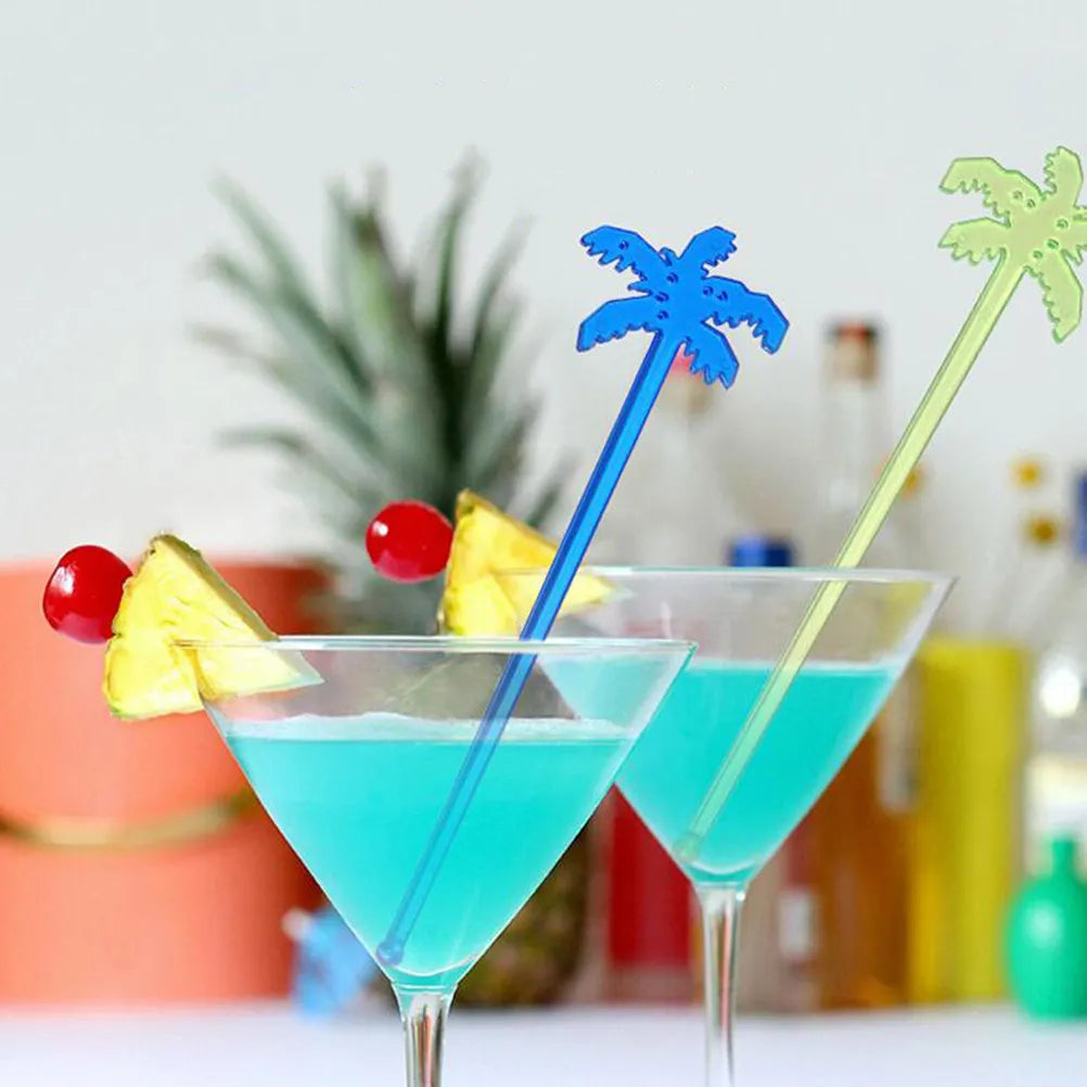 25Pcs Coffee Stir Stick Coconut Stirrers Mixing Sticks Coffee Beverage Stirring Rod Drinks Beverage Sticks Bar（Random color）