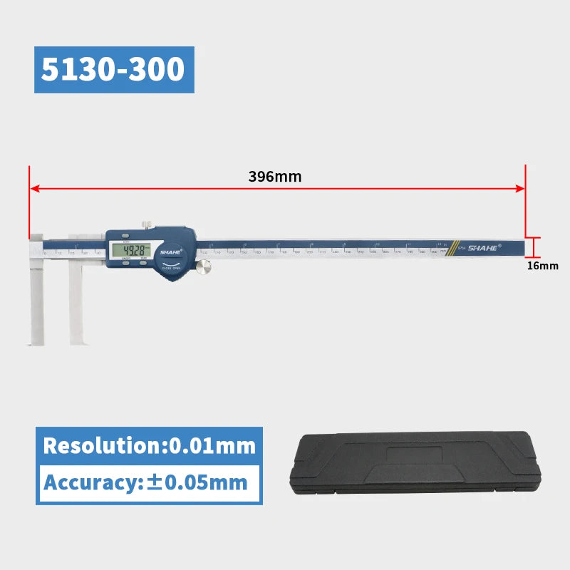Shahe 8-150/13-200/15-300mm Digital Inside Groove Caliper with Knife Edge Micrometer Digital Caliper