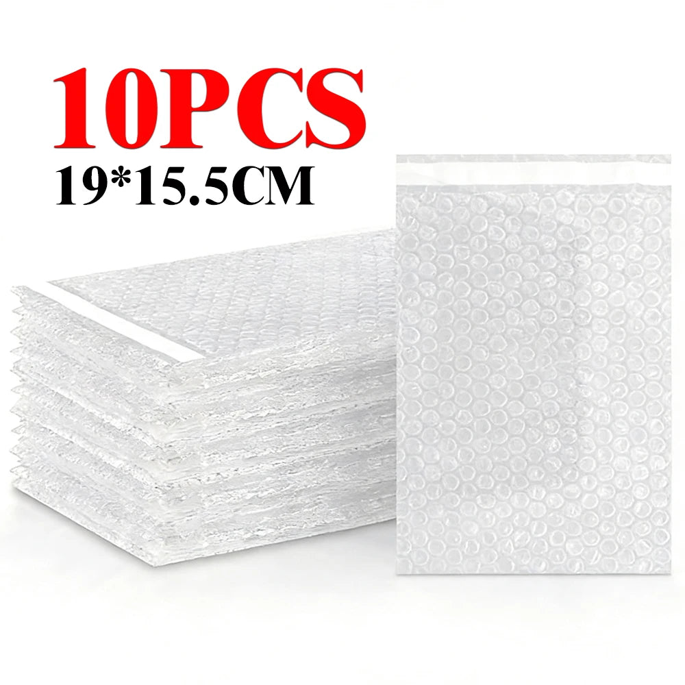 10-30Pcs Transparent Plastic Bubble Envelopes Bag Waterproof Adhesive Self Seal Packing Bag Mailers Shipping Envelope Storage