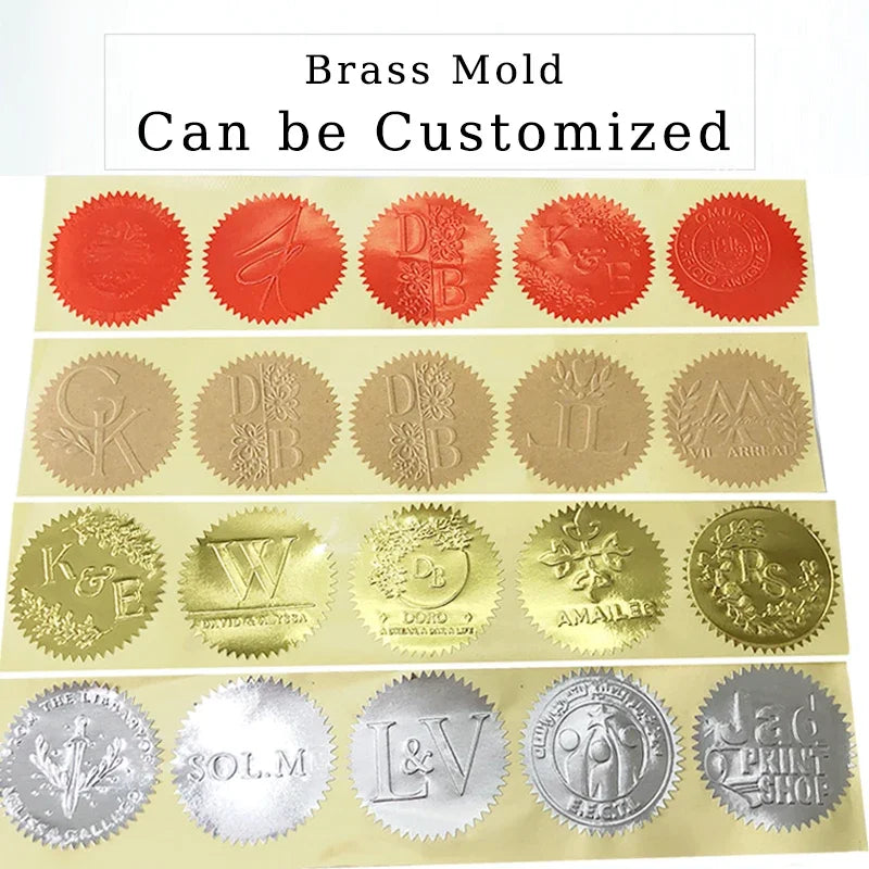 Book Wedding Embosser Stamps Customized Designs Personalized Embossing Stamp Custom Handheld Envelope Invitation Card Seals DIY