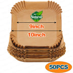 Air Fryer Unbleached Perforated Parchment Paper Sheets Mat & Square Baking Paper Liners Tray For Ninja Foodi Grill 5-in-1 AG301