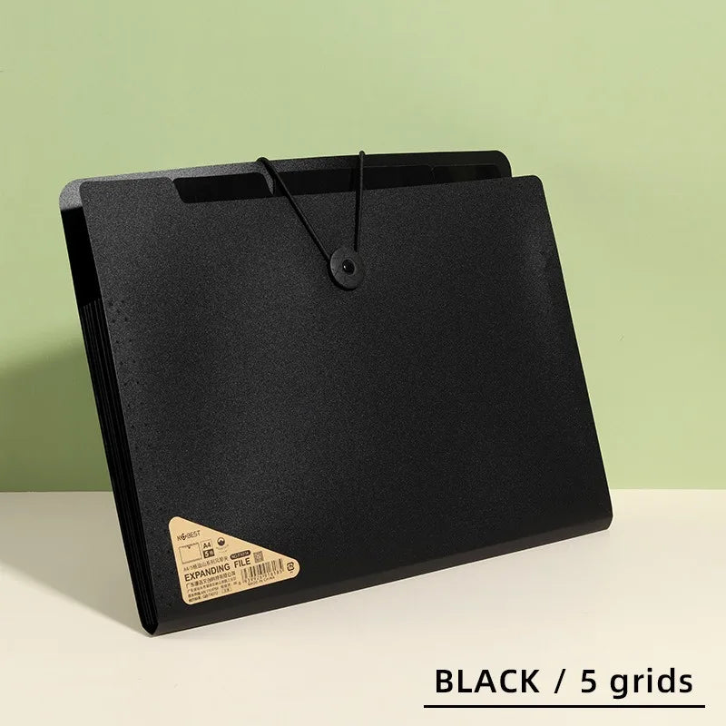 Three Colors Horizontal A4 Folder Students Office Business Trip Multi-layer Large Capacity 5/8/13 Layers Storage Organ Bag