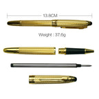 STONEGO Classic Luxury Rollerball Pens, Stainless Steel Roller Ball Pen for Men Women, School, Office, Executive, Business