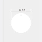 1000pcs Waterproof Hang Tags Transparent Frosted PVC Cards Clothing Hang Tags Price Tag Wear-resistant Durable Thickness 0.27mm