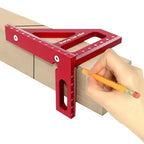 Miter Triangle Ruler Aluminum Alloy Woodworking Square Protractor High Precision Layout Measuring Tool for Engineer Carpenter