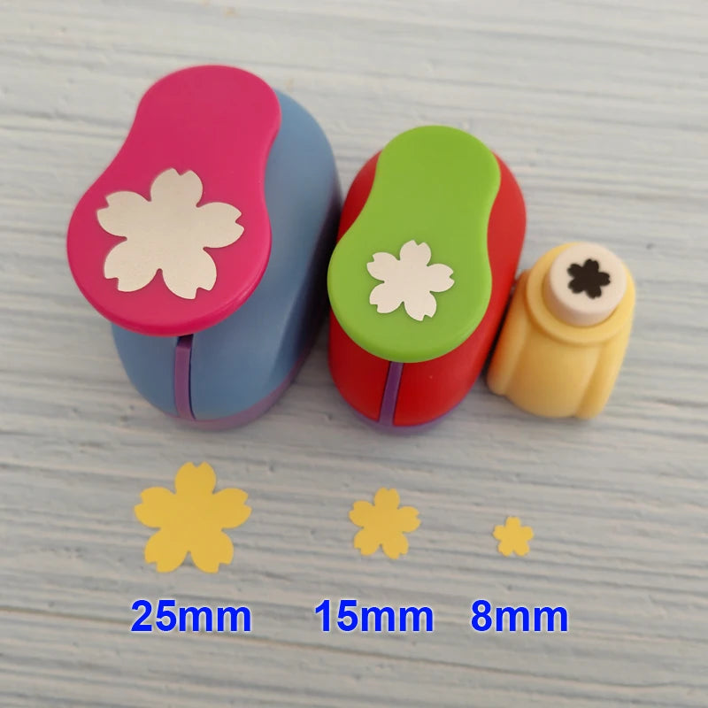 49mm 37mm 2.5cm 1.6cm Sakura Petal Craft Hole Punch Scrapbooking School Paper Puncher EVA Cutting Tool Child DIY Cutter