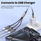 Multifunctional 3 in 1 USB Type C Hub Extensions OTG Adapter Fast Data Transfer Adapter For PC Laptop Macbook HUB Splitter Cable