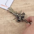 1PCS Goat Sword Zinc Alloy Letter Opener Mini Portalble Utility Knife Cutter Envelope Opener Mail Knife School Office Supplies