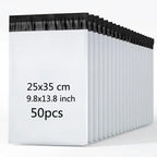 50pcs Solid White Poly Shipping Bag Mailers Mail Courier Bag PE Plastic Express Envelope Storage Bags Self Seal Packing Pouch
