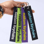 Custom Embroidery Keychain Tag Keychain Sports Team Keychain Key Tag Luggage Tag