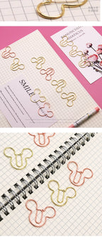 Special-shaped Paper Clip Golden Creative Cute Cartoon Paper Clips Metal Shape Gold Color Bookmark Stationery Office Paperpins