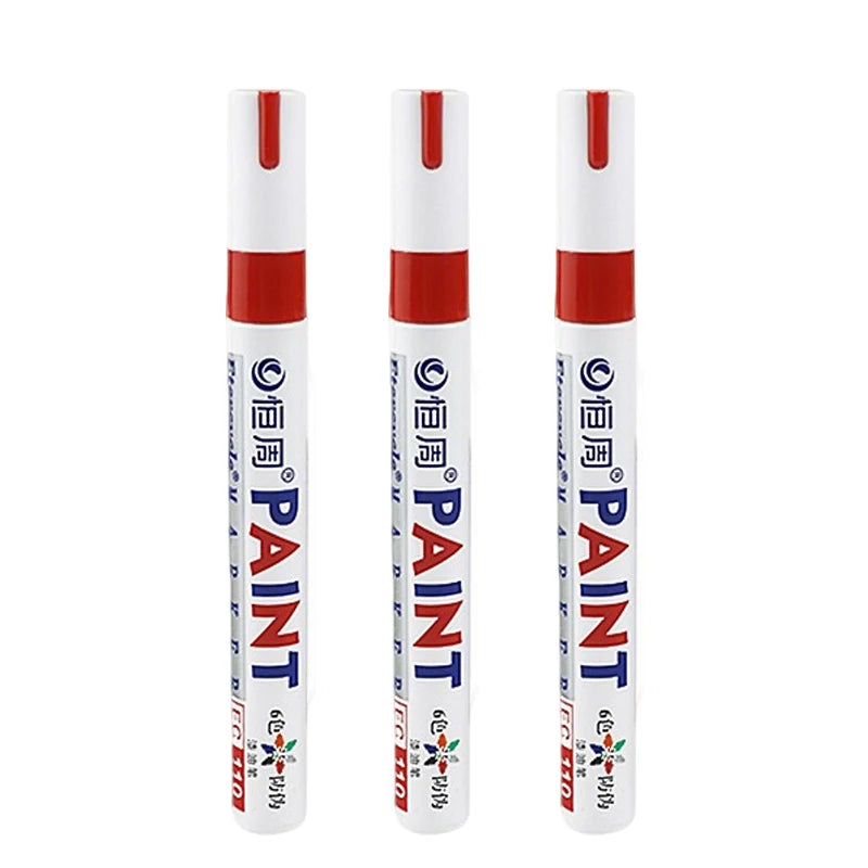 1/3/6/12 Colors Permanent Paint Marker White/Gold/silver Markers for Car Tire Tread Rubber Fabric Paint Metal Paint Marker Pens