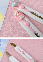 1pc Mini Portable Art Knife Students Use Envelope Opener Cute Cartoon Paper Cutter Office Stationery Express Unpacking Device