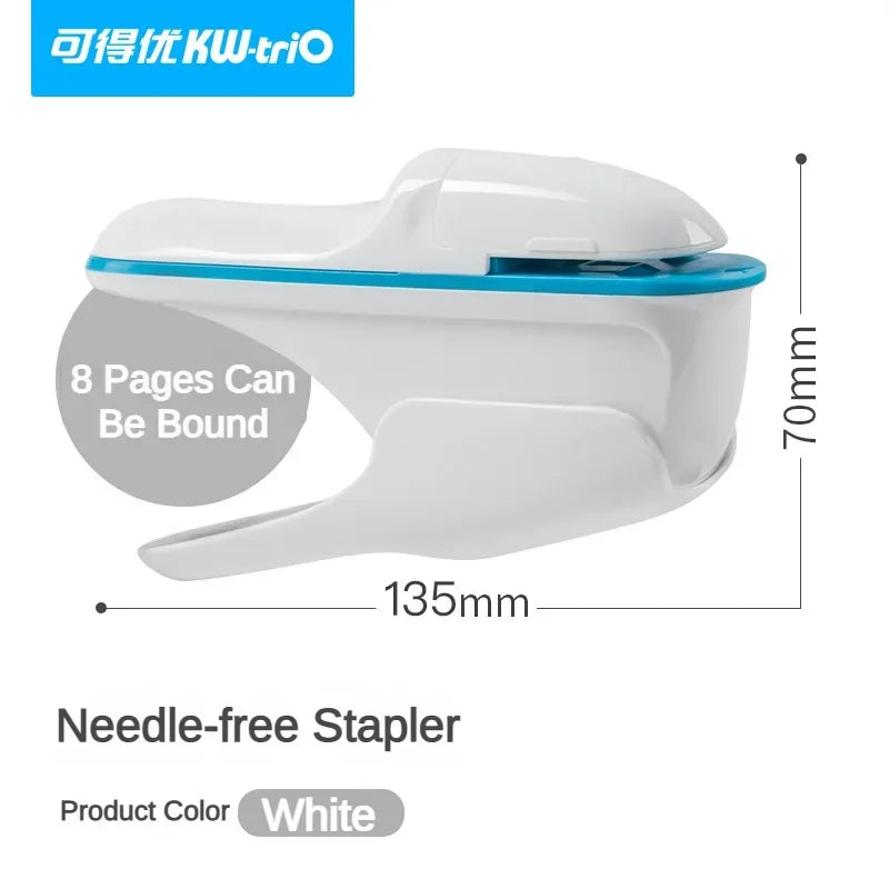 Stapleless Stapler Mini Portable Stapler Safe Paper Stapling Without Staples Bookbinding School Office Supplies Stationery