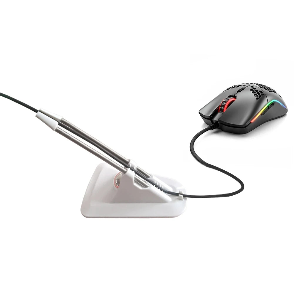 Mouse Cable Holder Computer PC Mouse Bungee Cord Clip Wire Line Organizer Management Gaming Flexible Wired Mice Fixed Holder