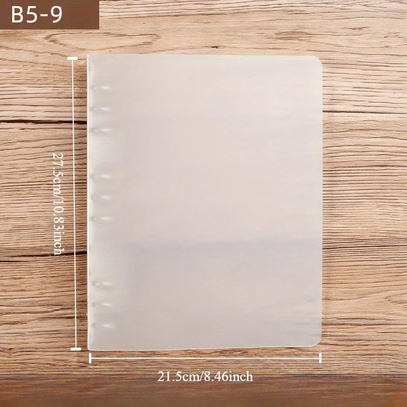 175-Page Capacity Ringed Binder, Clasp Closure Plastic Organizer Binder for Office, School, Home Supplies - PP Material