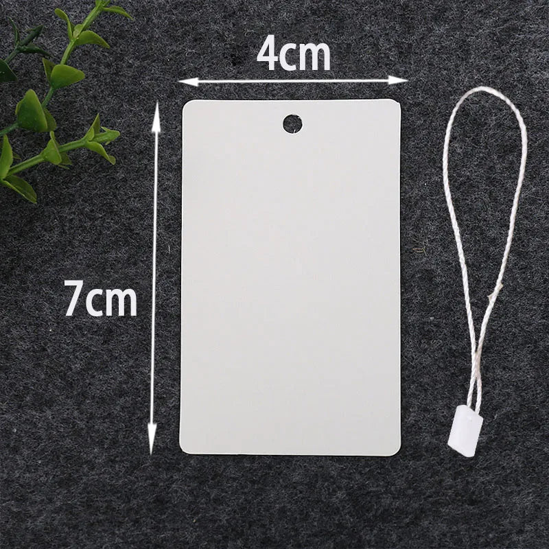100PCS Packaging Label Brown/White DIY Thank You Clothes Gift Tag Wedding Decorating Jewelry Packaging Handmade Price Labels