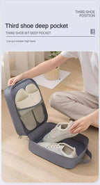 Travel Shoe Bag Storage Bag Washed Diagonal Breathable Mesh Multiple Pairs of Shoes Portable Shoe Box for Business Trips