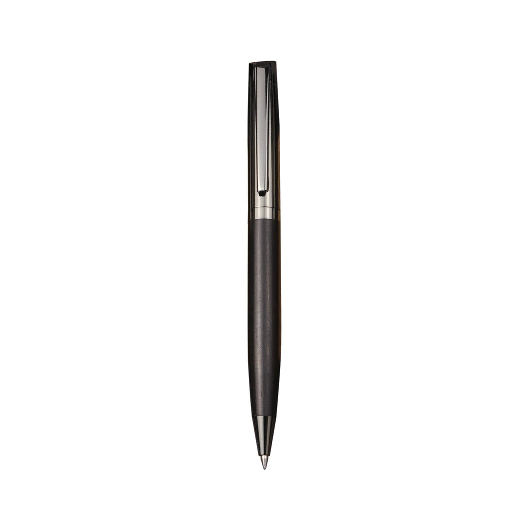 High-grade Ballpoint Pen with Metal & Wood Spliced Barrel, Smooth Writing, Minimalist Elegant Design, Black Ink, Ideal for Business Office Use