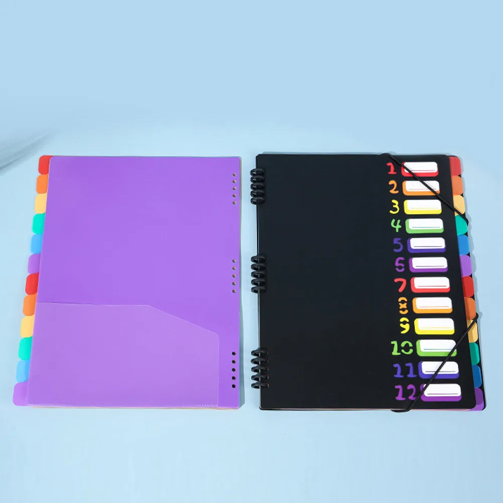 24 Pockets File Folder Organizer A4 Plastic Expanding Accordion Document Folder Elastic Band Closure Office School Home Filing