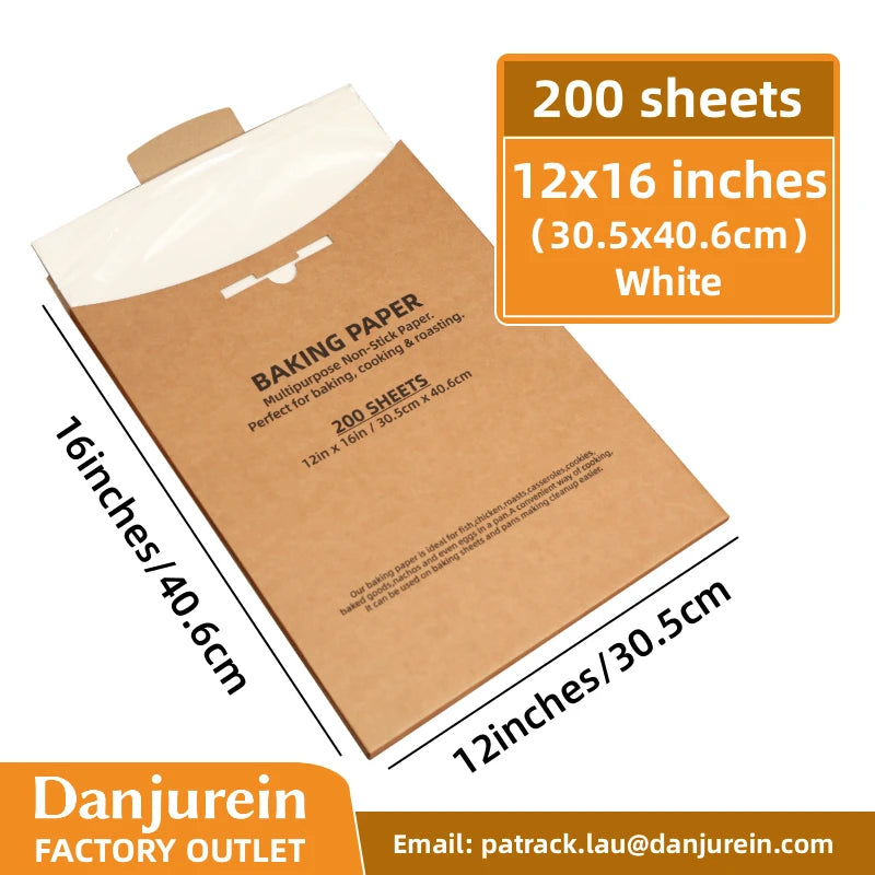 Parchment Paper Baking Paper 4"6"8"9"10"12" Precut Non-Stick Grilling Food Packaging Oven Air Fryer Steaming Bread Cake Cookie