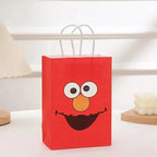 Cartoon SEsame-Streets Birthday Party Set Supplies Kids Disposable Tableware Balloon Cake Topper Banner Plates Decoration