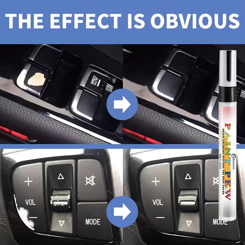 Car Button Repair Pen - Black Special Plastic Interior Renovation Touch-Up Pen, easily repairs scratches and wear on the interio