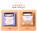 1pcs Cartoon Board Clip Sticky Note Book Student Ins Girl Memo Sticky Note Study Office Non-sticky Message Paper