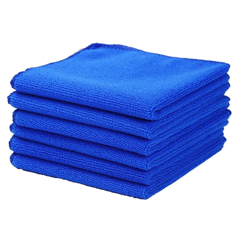 5 Packs Microfiber Cleaning Cloth, 30*30cm Mixed Color Cleaning Rags, Cleaning Towels for Car Care, House, Kitchen, Glass