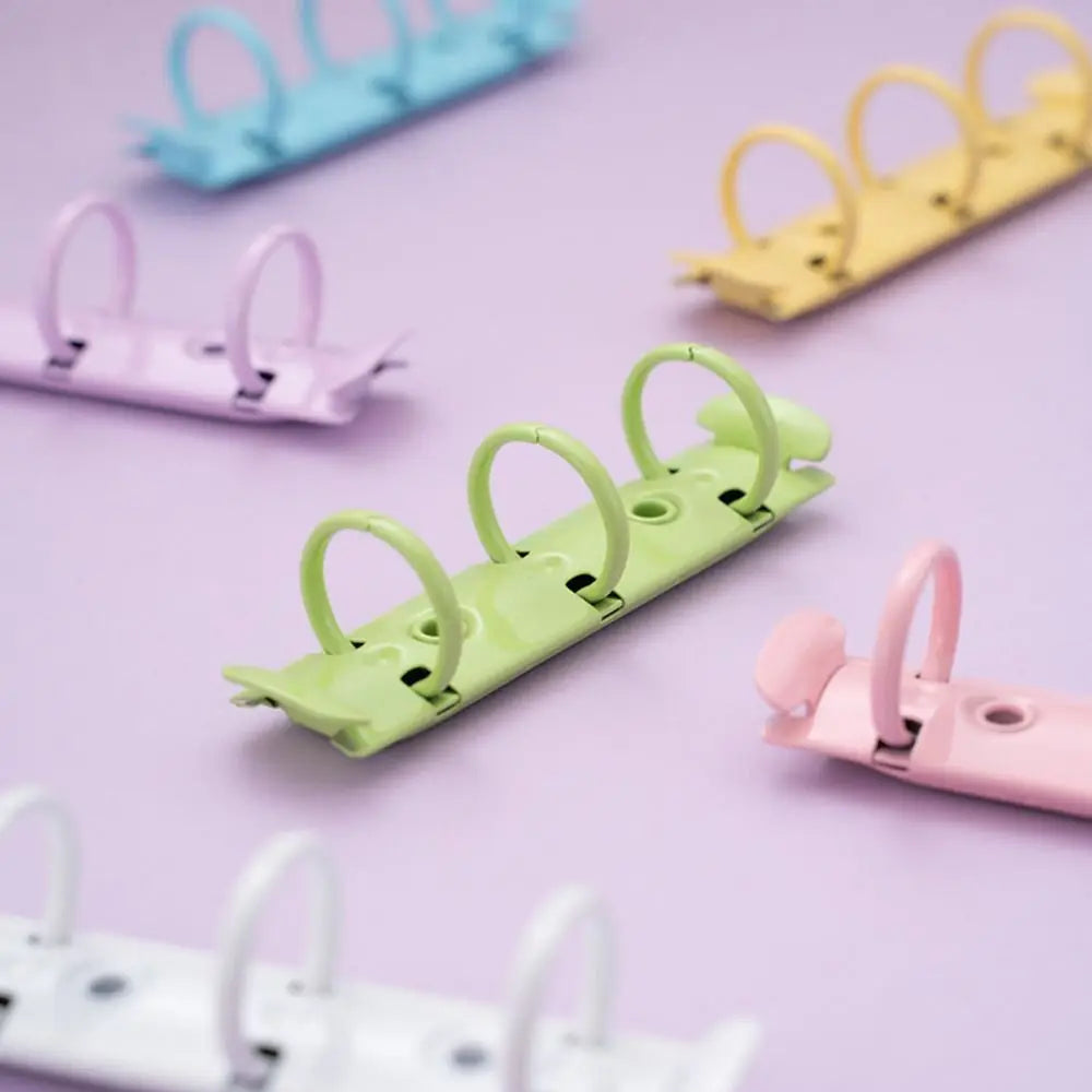 Durable Detachable Metal Spiral Rings Binder Clip High Quality Diary A8 Paper Binder Clips DIY Album Loose Leaf Ring Office