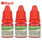 5ml Blue Red Black Ink Textile Clothes Ink Special Ink For Students Kids Name Stamp Printing On Clothing Waterproof Not Fade