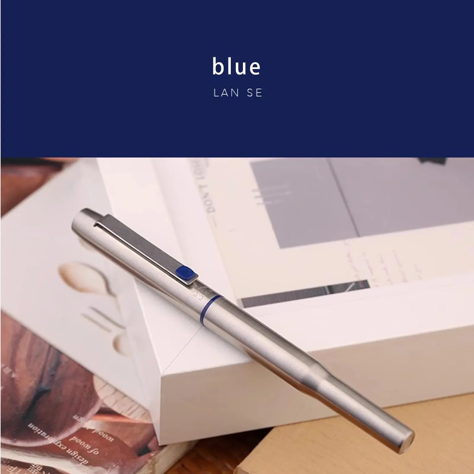 New Moonman B25 Fountain Pen Stainless Steel Imported F nib Ink Absorber Dual purpose Design high-end Office Stationery Supplies