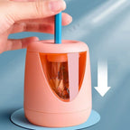 Cartoon with Decorative Sticker Switch Automatic Electric Pencil Sharpener Creative Stationery Mechanical Tool