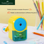 Faber-Castell Pencil Sharpener Automatically Enters Lead Hand-cranked Multi-gear Desktop Rotary Student School Stationery
