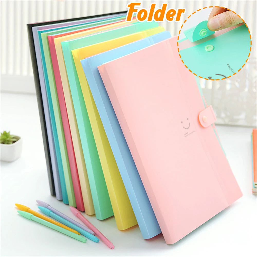 Document Holder Accordion Document Organizer A4 Cute Accordion Folders Letter Size Document Organizer for Students Boys