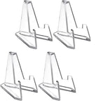 30 Pack Triangular Card Display Stand – Mini Acrylic Holder for Photos, Idol Pictures, Coin & Sports Trading Cards