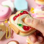 4 Pcs Mini Cute Cartoon Memo Pad Game Console Vegetable Bread Shape Sticky Note Portable Message Book Pendant Book