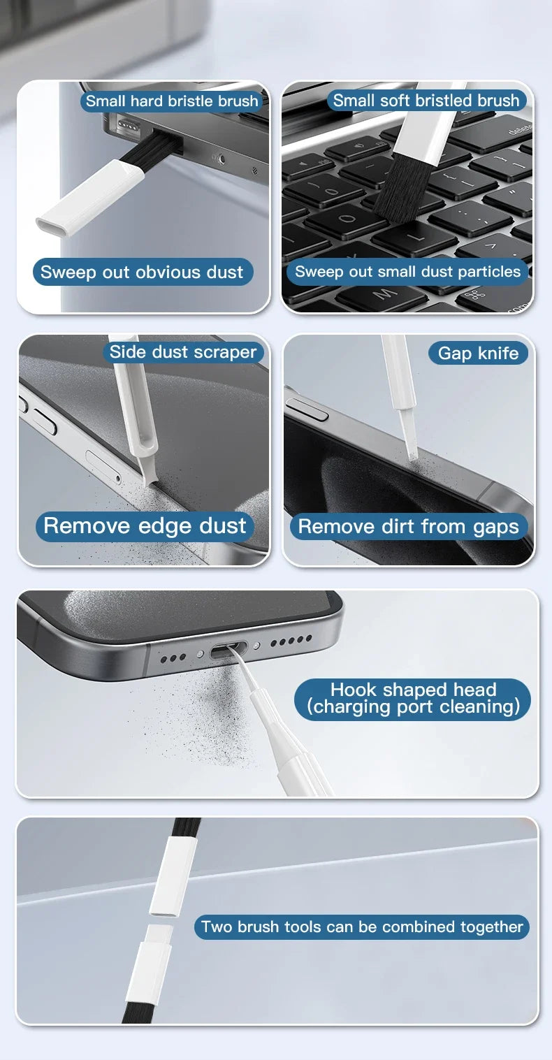 22-in-1 Multi-Function Cleaning Kit  for iPhone AirPods iPad Digital  Camera  PC Keyboard Phone Screen Headphones Cleaning Tools