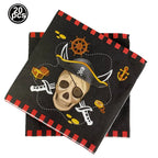 Pirate Party Paper Plate Cup Napkin Party Tableware Pirate Party Decor Pirate Ship Bone Dinnerware Supplies for Adult Kids Decor