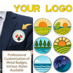 Personalized Pins Custom Logo Photo Text Design Brooch Badge For Jacket Clothing Present For Weddings And Corporate Events Brand