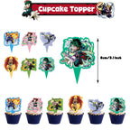 My Hero Academy Birthday Party Decoration Disposable Tableware Cup Tablecloth Balloon Backdrop Cake Topper Baby Shower Supplies