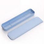 Portable Travel Tableware Eco-friendly Storage Box Case Food Grade Dinnerware Kitchen Fork Spoon Box Kid Cutlery Set Organizer