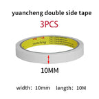 10M White Double Sided Tape Ultra-thin High-adhesive Super Strong Hand Tearable Tape 5-40mm Wide for Crafting And Packaging