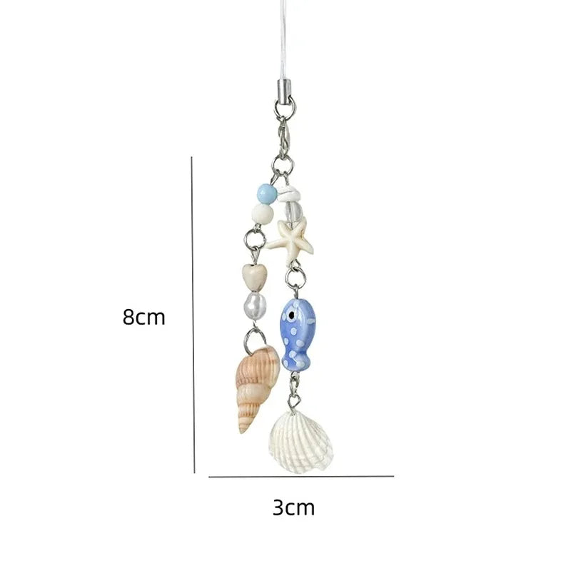 Cute Clouds Star Colourful Mobile Phone Strap Short Wrist Strap Charm Keychain Camera Chain Lanyard Universal Phone Case Lanyard
