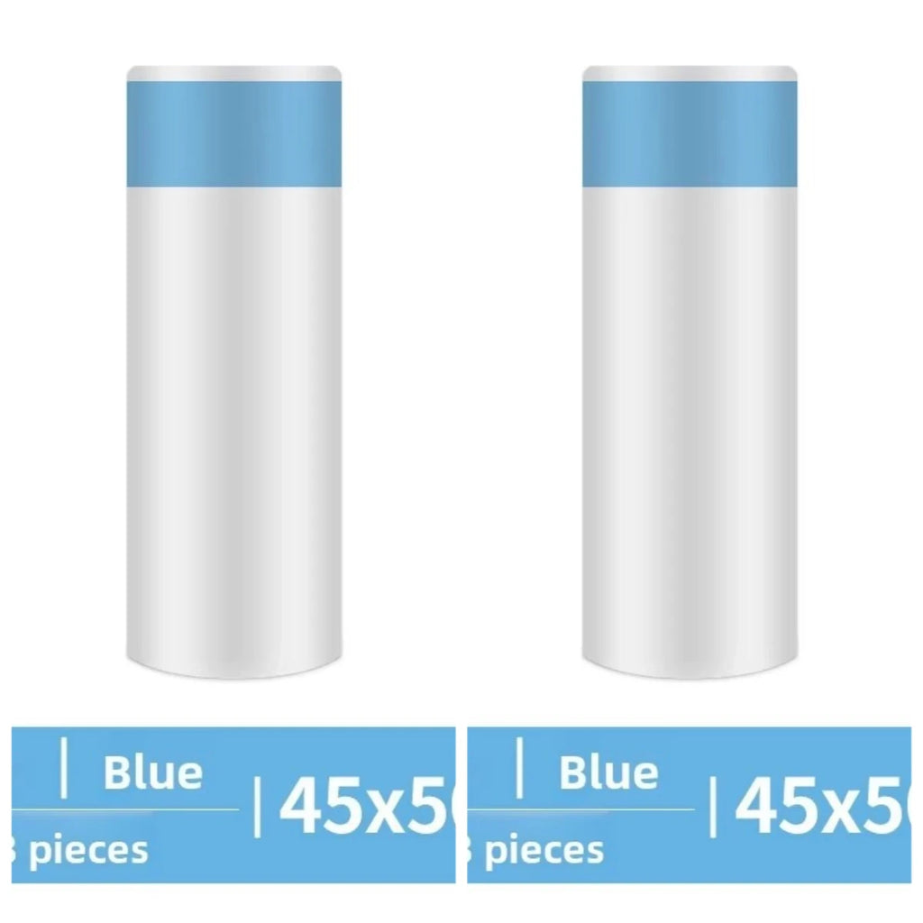 Drawstring Trash Bags Kitchen Waste Disposable Garbage Can Liners Strong Home Office Assorted Sizes Clear